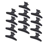 ABOOFAN Pinces à Cheveux Papillon Noires en Plastique, Lot de 12, Fixation Ferme sans Marques, Accessoire pour Usage Individuel et Familial