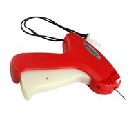 ABOOFAN Pistolet Étiqueteuse De Vêtements Multi-Format Rouge, Outil D’étiquetage des Prix Aiguille Fine Polygonale, Applicateur D’étiquettes Rapide pour Boutique Et Textile