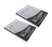 ABOOFAN Planificateur Financier Mensuel 2 Carnets Noirs Carnet D'organisation pour Payer les Factures avec Suivi Budgétaire Précis Mensuel Pratique pour Gestion de Budget