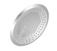 ABOOFAN Plaque à Pizza Perforée en Alliage D'aluminium Argenté, Conduction Rapide, Facile à Nettoyer, pour Cuisson Uniforme Four