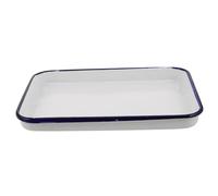 ABOOFAN Plat à Rôtir Rectangulaire Émaillé 30x20 Cm Porcelaine Antiadhésive Cuisson Four Lasagnes Polyvalent Vintage Cuisine Maison