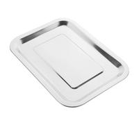 ABOOFAN Plat De Four En Acier Inoxydable 304, Plateau Rectangulaire 27x20x2 Cm, Plaque Polyvalente Pour Cuisson Et Service Alimentaire, Utilisation Maison Et Restaurant