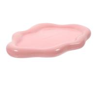 ABOOFAN Plateau à Bijoux Design Élégant et Délicat en Céramique Forme Nuage, Multifonction pour Rangement de Bijoux et Petits Objets pour Salle de Bain