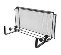 ABOOFAN Plateau de Gestion des Câbles Métallique Noir Grand Format avec Pince Réglable Organiseur Suspendu pour Bureau Panier de Rangement sous Bureau pour Câbles et Papiers Solution sans