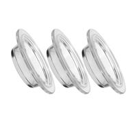 ABOOFAN Plateau de Remplacement en Verre Rond Installation Rapide 3 Pièces Forme Chapeau de Paille et Ambiance Aromatique pour Chauffe-Cire pour Chambre ou Salon