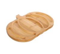 ABOOFAN Plateau Forme de Citrouille pour Halloween Plat à Snacks Charcuterie avec Compartiments pour Automne Thanksgiving et Réunions Familiales