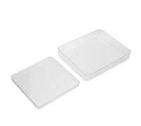 ABOOFAN Plateaux de Pesée Ajustement Sécurisé 2 Pièces en Plastique Transparent Accessoire Pratique pour Balance Électronique Cuisine pour Usage Diététique et Laboratoire