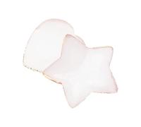 ABOOFAN Plateaux Mélange Couleurs Nail Art 2 Pièces Blanc Résine Formes Coeur et Étoile Support Compact pour Manucure et Présentoir Décoration Ongulaire