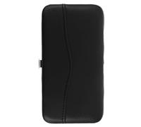 ABOOFAN Pochette de Rangement Noire en PU pour Outils d'Extension de Cils Organiseur Portable Compartiments Multiples pour Pinces à Épiler Ciseaux et Accessoires Étui de Voyage Compact