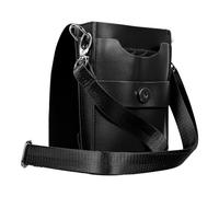 ABOOFAN Pochette Grosse Capacité Ciseaux de Coiffeur pour en Cuir de Vachette Noir Ceinture Réglable Protège Outils et Prévient Accidents pour Coiffeurs Professionnels