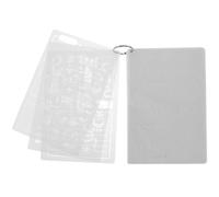 ABOOFAN Pochoirs pour Peinture Réutilisables en Pet Blanc, 24 Pièces, Solide et Pratiques pour Projets de Peinture et Décoration Murale Créative