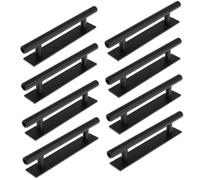ABOOFAN Poignée Auto-adhésive de Fenêtre en Abs Noir, Lot de 8