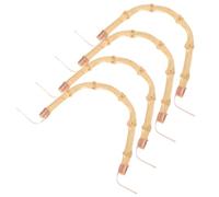 ABOOFAN Poignées Ergonomiques en Bambou pour Théière, 4 Pièces Pratiques Adaptées à Divers Modèles de Bouilloires pour Accessoires Cuisine