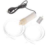 ABOOFAN Pompe à Eau de Puisard Compacte Filtre en Maille Acier Inox, Alimentation USB, Tuyau 1 Mètre, Adaptée pour Évacuation d'Eau sur Balcon et Terrasse