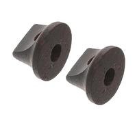 ABOOFAN Ponts D’Erhu en Ébène Noir 2 Pièces Accessoires pour Instruments de Musique Traditionnels Chinois Ponts Simples Résistants pour Remplacement et Usage Prolongé Compatibles Erhu