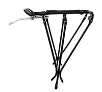 ABOOFAN Porte-Bagages Arrière pour Vélo de Route en Alliage D'aluminium Noir, Résistant la Corrosion et Robuste, Transport de Paquet Lors de Voyages