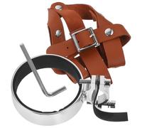 ABOOFAN Porte-bidon Vélo Rétro Cuir PU Ajustable Support Robuste et Léger pour Bouteille Eau Compatible VTT et Vélo Pliant