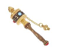 ABOOFAN Porte Clé Tibétain Roue de Prière Délicate Ornement Religieux pour Décoration Intérieure Spirituel pour Amis Croyants