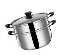 ABOOFAN Pot De Soupe Panier à Légumes à La Vapeur Marmites Antiadhésives Couscoussier+à+induction Marmite à Légumes à La Vapeur Poêle à Vapeur Acier Inoxydable Pâtes Marmite à Vapeur