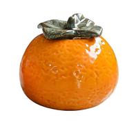ABOOFAN Pot En Céramique En Forme D'Orange Pour Décoration Maison Et Rangement De Thé Ornement Artisanal Résistant Accessoire De Cuisine Et Cadeau Unique