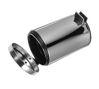 ABOOFAN Poubelle à Pédale 5l En Acier Inoxydable Miroir, Conteneur Rond Silencieux, Cuisine Et Salle De Bain, Bac à Déchets Compact Et Pratique