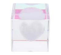 ABOOFAN Presse-Papier en Cristal de Cœur Nuage, Cube Décoratif Délicat pour Cabinet TV et Artisanat Décoratif à Surface Lisse