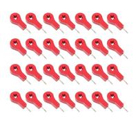 ABOOFAN Punaises Multifonctions pour Fixer Papier et Cartes en Bois et Fer Rouges Lot de 40 Légères et Faciles à Bureau ou Maison