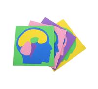 ABOOFAN Puzzle d'Anatomie Cérébrale 4 Pièces pour Garçon et Filles Jouet Éducatif Montessori Modèle Anatomique du Développement Cognitif et Exploration Éducative