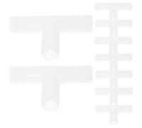 ABOOFAN Raccord en T pour Tuyau D’arrosage PP Blanc, Lot de 10 | Raccord Rapide à Embout Cannelé, sans Colle, Léger, pour Tuyau D’eau Usage Camping-usage Général