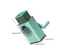 ABOOFAN Râpe Rotative Manuelle Multifonction avec Lame Interchangeable Coupe Légumes Compact Antidérapant pour Trancher Râper et Émincer Facilement