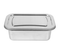 ABOOFAN Récipient À Crème Glacée 1600 Ml Boîte De Congélateur En Acier Inoxydable Baril De Crème Glacée Bol De Collation Hermétique Récipient De Stockage Des Aliments De