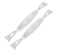 ABOOFAN Réflecteurs de Rayons de Vélo Universels en Plastique Réutilisable Argenté pour Visibilité Améliorée Lors des Balades Nocturnes, 1 Paire D'accessoires Sécurité