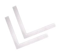 ABOOFAN Règle de Couture Tailleur 2 Pièces 26 CM en Plastique Transparent, Outil de Mesure Polyvalent pour Patrons et Patchwork, Gabarit de Dessin de Mode Précis, pour Créations Textiles