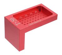 ABOOFAN Règle du Travail du Bois T, Traceur à Main, Alliage D'aluminium, Rouge, Mini, pour Dessin Technique et Découpe, pour Artiste et Dessinateur