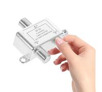 ABOOFAN Répartiteur de Câble Séparateur de Signal Numérique Haute Vitesse 2 Voies 5-2400 MHz Compatible Rg6 pour TV et Internet pour Systèmes Catv et Satellite, Usage Domestique