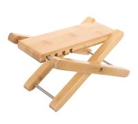 ABOOFAN Repose-Pieds pour Guitare Classique en Bambou Massif Réglable 4 Hauteurs Accessoire Ergonomique pour Adultes Tabouret de Guitare en Bois Naturel pour Confort et Stabilité de