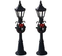 ABOOFAN RéVerbèRe Miniature ModèLe De Lampe Miniature pour Maison De PoupéE DéCor De ScèNe De Jardin Accessoire De Mise en Page De Parc