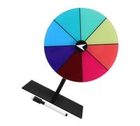 ABOOFAN Roue de Fortune Effaçable Support Roue Rotative de Jeu pour Animations de Bar Activités Scolaires