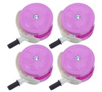 ABOOFAN Roues de Poussette Bébé 4 Pcs Amovibles Pivotantes 10,5 X 7 Cm Violet Silencieuses Universelles pour Trotteur et Déambulateur, Accessoires Compatibles pour Mobilité Intérieure