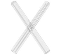 ABOOFAN Rouleau Creux en Acrylique 2pcs, Outil Multifonctionnel Solide pour Modelage et Poterie, Tube Rond Transparent pour Pâte Polymère et Argile Autodurcissante