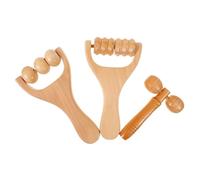 ABOOFAN Rouleau de Massage en Bois pour Cou et Dos, Outil de Massage Manuel sans Bavures Polissage Fin, pour Usage à Domicile Hôtel