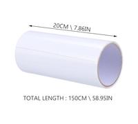 ABOOFAN Ruban Adhésif de Réparation de Fuites 20 CM Blanc Bande Étanche pour Tuyaux, Bassins et Utilisation Extérieure Adhésif Puissant et Imperméable