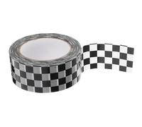 ABOOFAN Ruban Adhésif D'expédition à Carreaux Noirs et Blancs, Facile à Appliquer Décoller, Rouleau de Ruban Bopp pour Décoration Créative et Emballage de Colis