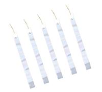 ABOOFAN Ruban Réfléchissant Effrayant pour Éloigner Oiseaux et Canards 5pcs en Pet Double Face Méthode Humaine Plusieurs Styles Usage Jardin et Quai Plusieurs Styles