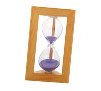 ABOOFAN Sablier Décoratif Bois Et Verre Rétro Sablier De Bureau Élégant avec Sable Minuterie pour Décoration De Table