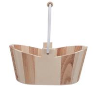 ABOOFAN Seau de Sauna en Bois avec Poignée Compacte et Résistant à L'humidité, Panier de Salle de Bain pour Spa et Cabine de Vapeur