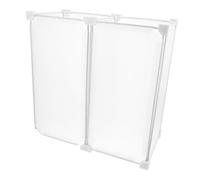 ABOOFAN Séparateur D'étagère pour Congélateur Bac De Rangement Empilable Plastique Solide Installation Facile pour Maison Et Restaurant Organisateur De Réfrigérateur 1 Colonne 2-18 * 36 * 36