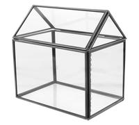 ABOOFAN Serre Intérieure Verre Forme De Maison Terrarium pour Plantes Succulentes avec Couvercle à Charnière pour Jardin Miniature De Mousse