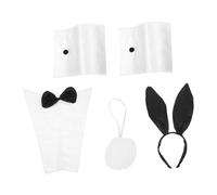 ABOOFAN Set Accessoires Serre-tête Oreilles de Lapin pour Adulte Costume Bunny Léger pour Fête Carnaval et Déguisement Fille