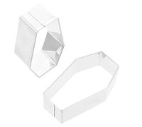 ABOOFAN Set de 5 Emporte-pièces Halloween Cercueil en Acier Inoxydable, Accessoires Cuisine pour Moule à Biscuit et Pâtisserie Facile à Utiliser